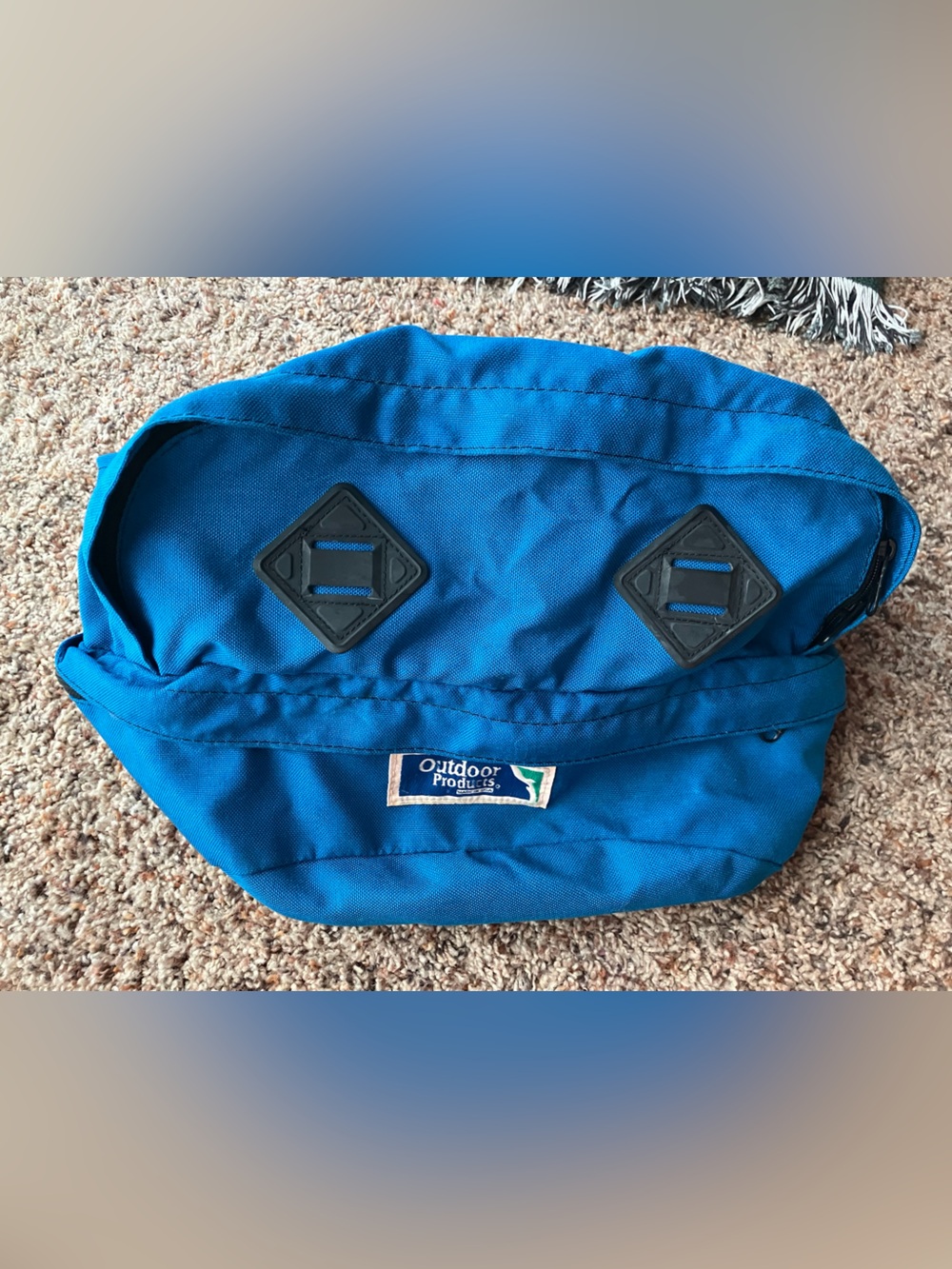 Outdoor Products Vintage U.S.A. Lumbar fanny waist pack Great condition Blue Lg